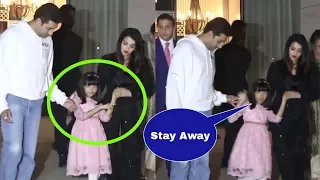 Shocking :Aaradhya Bachchan didnot let Father Abhishek Bachchan hold her hand in public
