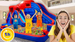 Chris turns House into a Trampoline park | Kids develops creativity and imagination