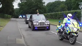 *ROYAL CONVOY* LOTS of Police Bikes ESCORTING HUGE Royal Motorcade! + Emergency Vehicles Responding!
