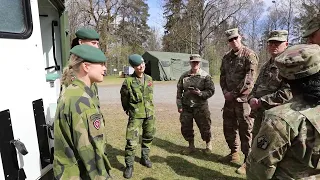 7th MSC with Swedish Soldiers