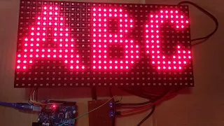 Arduino P10 led matrix demo