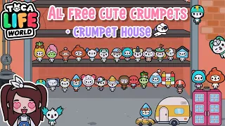 😍All Free Cute Crumpets + Crumpet house 🏡 in Bopcity | Toca Boca