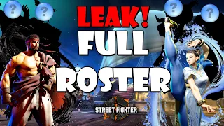 Street Fighter 6's Full Roster of Characters has leaked!