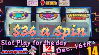 Non Stop Slot Play For The Day on Dec.16th Yaamava Casino & Pechanga Casino