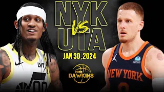 New York Knicks vs Utah Jazz Full Game Highlights | January 30, 2024 | FreeDawkins