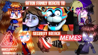 AFTON FAMILY REACTS TO SECURITY BREACH MEMES part 1 #fnaf #securitybreach