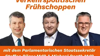 Verkehrspolitischer Frühschoppen mit PStS Steffen Bilger MdB und Michael Donth MdB