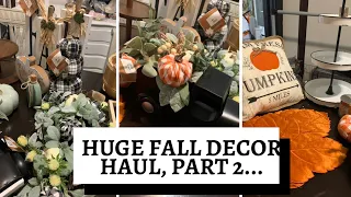 HUGE BIGLOTS, KIRKLANDS, ROSS, JOANN FABRICS, AMAZON & DOLLAR GENERAL FALL DECOR HAUL PART 2 // SMTV