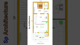 16'3 x 39'0 3bhk house plan || house plan || home decor #housedesign#shorts#homedecor#housetour#home