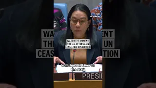 Watch the moment the U.S. vetoes a UN cease-fire resolution