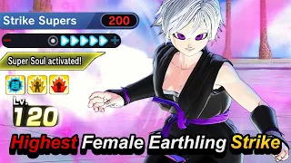 Female Earthling With 200 Strike Supers DELETE Health Bars In Dragon Ball Xenoverse 2!