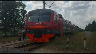 Электропоезд ЭД4М-0441 Сообщением Москва (Курский вокзал) Электрогорск о.п 14 км