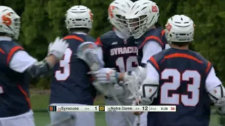 Syracuse vs Notre Dame Lacrosse Highlights | 2022 College Lacrosse