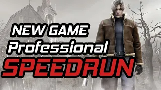 Resident Evil 4 New Game Professional Speedrun in 1:26:08