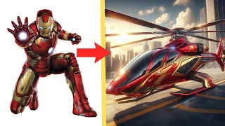 AVENGERS but HELICOPTER VENGERS (Marvel & DC)💥#marvel #avenger #ironman