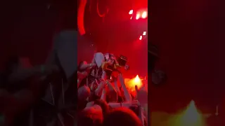 Man in wheelchair crowdsurfing at Megadeth Winnipeg 2023