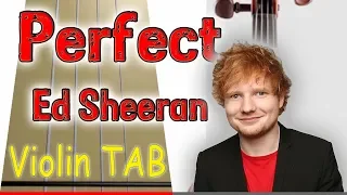 Perfect - Ed Sheeran - Violin - Play Along Tab Tutorial