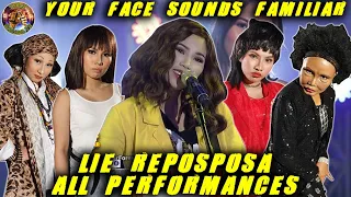 Lie Reposposa All Performances Your Face Sounds Familiar 2021 | The Singing Show TV