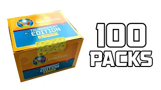 BOX BREAK!! | Panini EURO 2020 Stickers! (100 packs!)