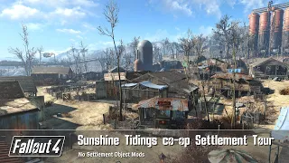 Fallout 4 - Sunshine Tidings co-op Settlement Build Tour