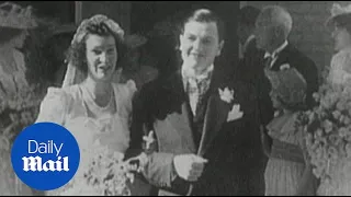 David Rockefeller on his wedding day to Margaret back in 1940 - Daily Mail