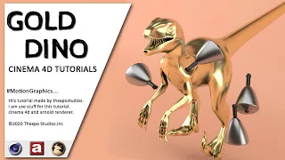 Gold Dino | Cinema 4D Tutorial