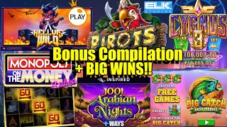 Bonus Compilation + Community BIG WINS!! Buffalo Rising 15 Spins x10, Cygnus 3 & Much More