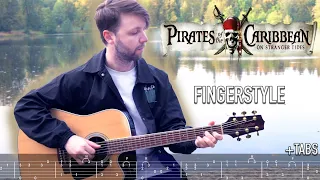 Pirates of the Caribbean Theme (Пираты Карибского Моря) | Fingerstyle guitar +  Tabs