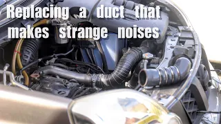 X-TRAIL T31 /Replacing a duct that makes strange noises/エンジンから笛吹き音がするんだけど