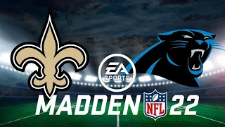 Week 2 New Orleans Saints vs Carolina Panthers CPU vs CPU Madden 22