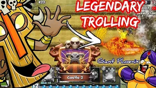 Castle Crush 🔥 Legendary GIANT PHOENIX Trolling In Castle 2 🔥 Funniest Trolling Castle Crush