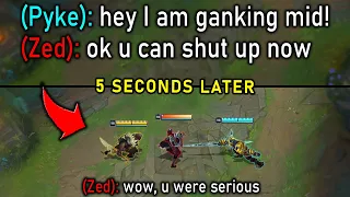 LEAGUE OF LEGENDS, BUT WE HAVE TO ANNOUNCE OUR GANKS IN /ALL CHAT