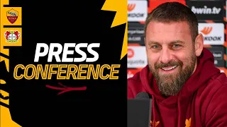 🟨 LIVE 🟥 La conferenza stampa di De Rossi e Paredes alla vigilia di Roma-Bayer Leverkusen