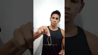 APRENDA ESSA MÁGICA COM ELÁSTICO 😯 #shorts #magictricks #magician #magic #tutorial #viral #trend