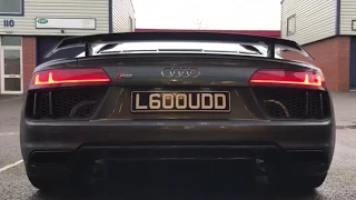 2016 Audi R8 V10 with Quicksilver Sports Exhaust sound with Valves!