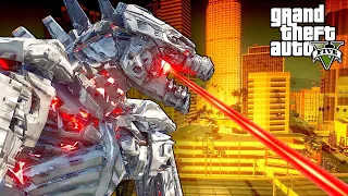 Мехагодзилла разрушила город Лос Сантос в ГТА 5 моды. Обзор нового мода Mecha Godzilla в GTA 5 mods.