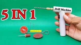 How To Make Electric Drill Machine From Motor & PVC Pipe| Rechargeable Drill Machine Science Project