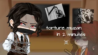 ☠️Torture Muzan In 2 Minutes || KNY/DS react || Kimetsu No Yaiba