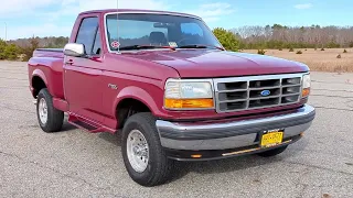 1993 Ford F150 Flareside Pickup For Sale~Very Original~Tonneau Cover~Sound & Exhaust~Super Clean!