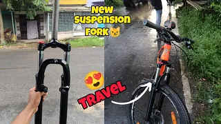 new cheapest and best suspension fork 😼 !!kkt riderz!!