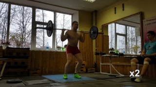 Рывок 90 кг , Комплекс "Медведь" | Snatch 90 kg , Crossfit WOD "Bear"