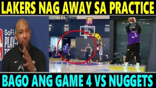 JUST IN: Lakers PLAYERS "NAG-AWAY" sa PRACTICE bago ang GAME 4 vs DENVER NUGGETS