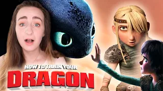 *HOW TO TRAIN YOUR DRAGON* shocked me! FIRST Time Watching (Movie Commentary & Reaction)