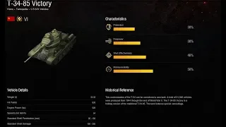 T34 85 Victory Mastery Stalin's credit printing machine WoT Blitz CrazyTactics