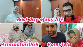 Best day of my life ❤️ || Allhamdullilah Complete || Alishba Amir daily