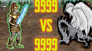 9999 Titans vs 9999 Ghost Dragons! heroes 3 homm(heroes of might and magic)!