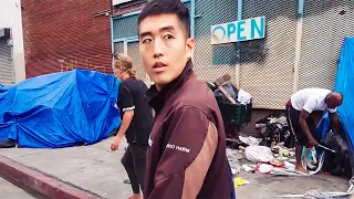 Nearly ATTACKED for filming in Skid Row, Los Angeles 🇺🇸