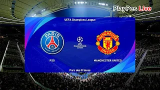 PES 2021 - PSG vs Manchester United - Champions League - Full Match & Goals - Gameplay PC