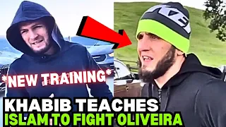 Islam Makhachev With Khabib Nurmagomedov Training On Mountains For Charles Oliveira *NEW FOOTAGE*