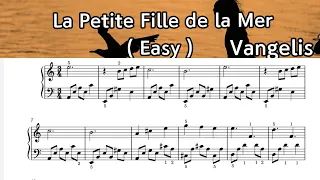 La petite fille de la mer / Easy Piano Sheet Music / Vangelis / by. SangHeart Play